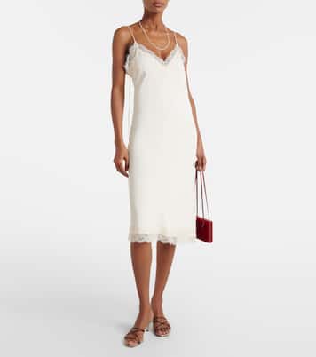 Lace-trimmed slip dress | Róhe