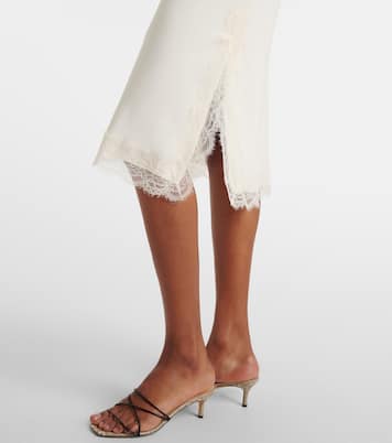 Lace-trimmed slip dress | Róhe