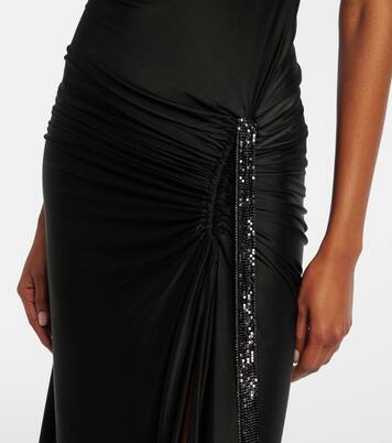 Embellished jersey gown | Rabanne