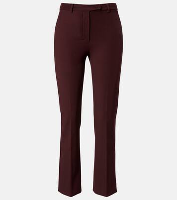 Cotton-blend cropped straight pants | 'S Max Mara