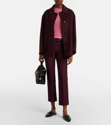 Cotton-blend cropped straight pants | 'S Max Mara