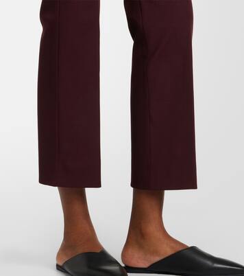 Cotton-blend cropped straight pants | 'S Max Mara