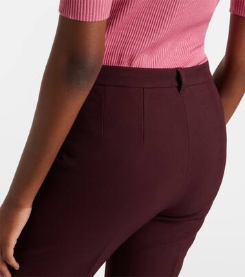 Cotton-blend cropped straight pants | 'S Max Mara