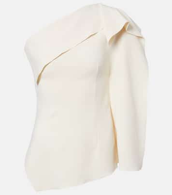 Lavinia draped one-shoulder top | Fforme