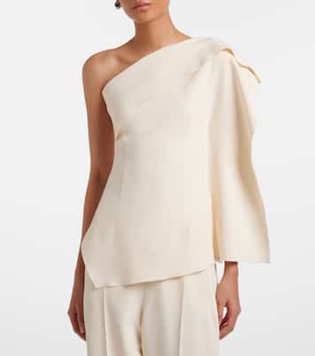 Lavinia draped one-shoulder top | Fforme
