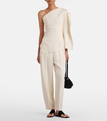 Lavinia draped one-shoulder top | Fforme