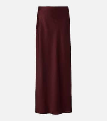 Satin maxi skirt | Brunello Cucinelli