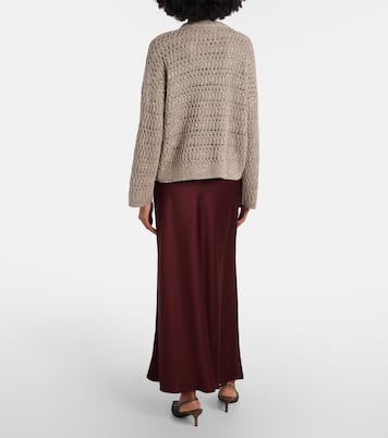 Satin maxi skirt | Brunello Cucinelli