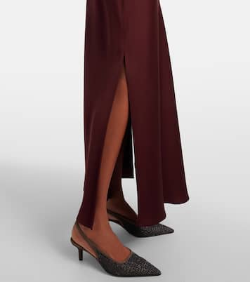 Satin maxi skirt | Brunello Cucinelli