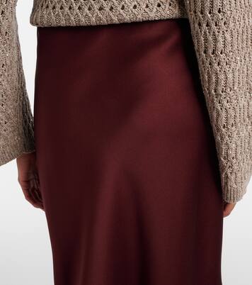 Satin maxi skirt | Brunello Cucinelli