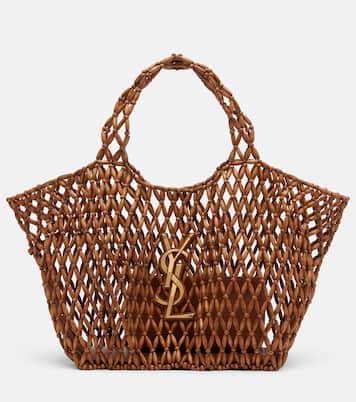 Icare Cassandre Medium wood shopper | Saint Laurent