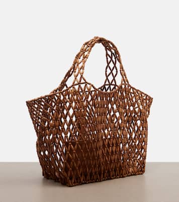 Icare Cassandre Medium wood shopper | Saint Laurent