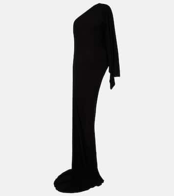 Asymmetric jersey maxi dress | Gucci