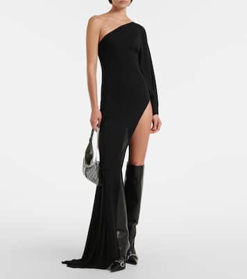 Asymmetric jersey maxi dress | Gucci