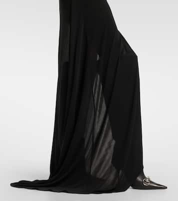Asymmetric jersey maxi dress | Gucci