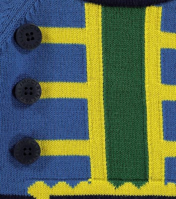 Baby intarsia cotton sweatshirt | Stella McCartney Kids