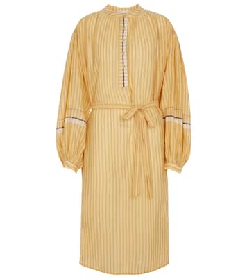 Robe midi Rabea à rayures en coton | Ulla Johnson