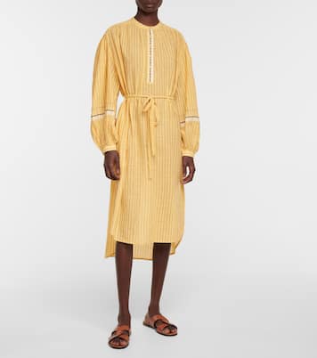 Robe midi Rabea à rayures en coton | Ulla Johnson