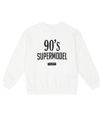 Sweat-shirt imprimé en coton | Dolce&Gabbana Kids