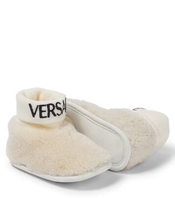 Baby shearling booties | Versace Kids