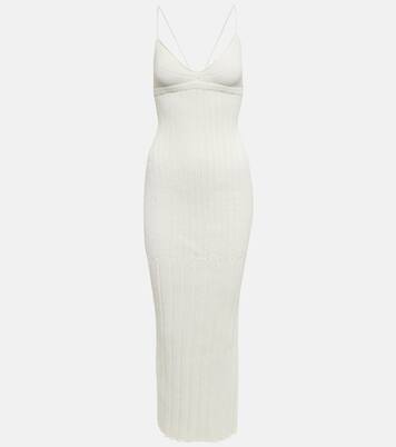 Robe longue Olympia en coton mélangé | Khaite