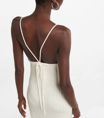 Robe longue Olympia en coton mélangé | Khaite