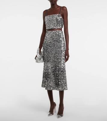 Cropped-Top Shimmering Attraction | Dorothee Schumacher