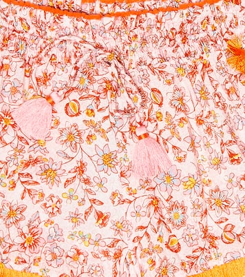 Lulu floral shorts | Poupette St Barth Kids