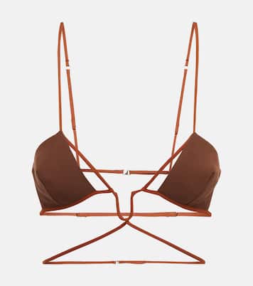 Cutout cotton bra top | Nensi Dojaka