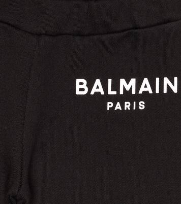 Baby logo cotton sweatpants | Balmain Kids