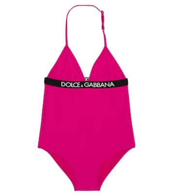 Logo halter swimsuit | Dolce&Gabbana Kids