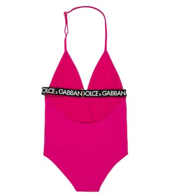 Logo halter swimsuit | Dolce&Gabbana Kids