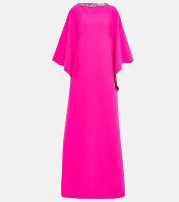 Verzierte Robe Arama aus Crêpe | Safiyaa