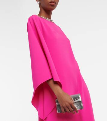 Verzierte Robe Arama aus Crêpe | Safiyaa