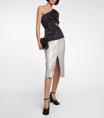 Bedrucktes One-Shoulder-Top | Jacques Wei