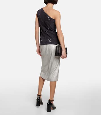 Bedrucktes One-Shoulder-Top | Jacques Wei
