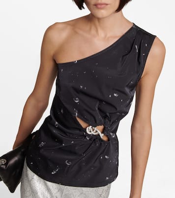 Bedrucktes One-Shoulder-Top | Jacques Wei