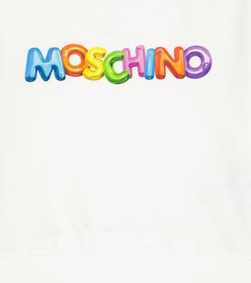 Sweat-shirt imprimé en coton mélangé | Moschino Kids