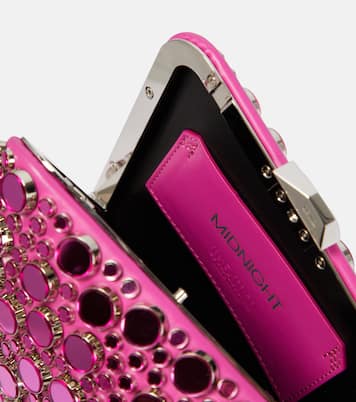 Verzierte Clutch Midnight aus Leder | The Attico