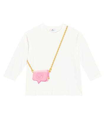 x Chiara Ferragni printed cotton jersey top | Monnalisa