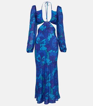 Kamilla printed georgette maxi dress | Rixo