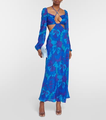 Kamilla printed georgette maxi dress | Rixo