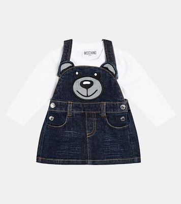 Baby Teddy Bear dress and T-shirt set | Moschino Kids