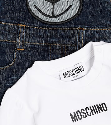 Baby Teddy Bear dress and T-shirt set | Moschino Kids