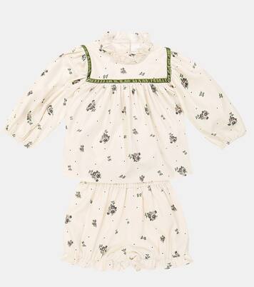 Bébé – Ensemble blouse et short Ayame en coton | C'era Una Volta
