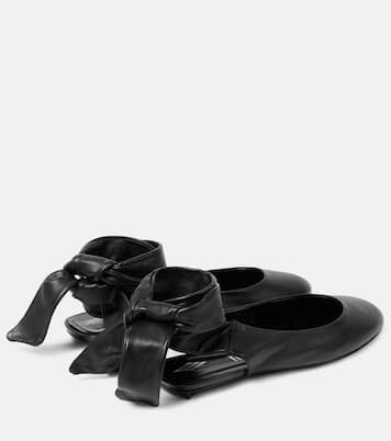 Cloe leather slingback flats | The Attico
