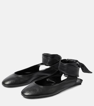 Cloe leather slingback flats | The Attico
