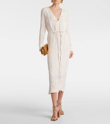 Robe midi Carol en satin | Altuzarra
