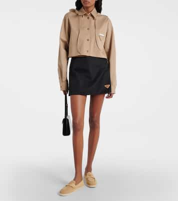 Loafers Saint Tropez aus Veloursleder | Prada