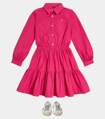 Tiered cotton poplin dress | Polo Ralph Lauren Kids